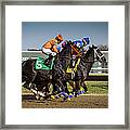 And They're Off #2 Framed Print