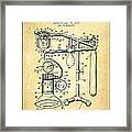 Anesthetic Machine Patent From 1919 -vintage Framed Print