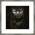 Angry Face Framed Print