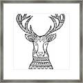 Animal Head Deer Framed Print