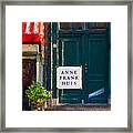 Anne Frank House. Amsterdam Framed Print