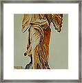 Another Perspective Of The Winged Lady Of Samothrace Framed Print