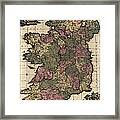 Antique Map Of Ireland By Frederik De Wit - Circa 1700 Framed Print