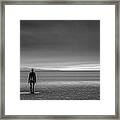 Antony Gormley Sculpture Another Place 3 Framed Print
