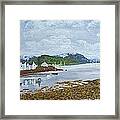 Painting Applecross Scottish Loch Carron With Boats Framed Print