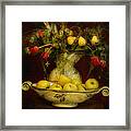 Apples Pears And Tulips Framed Print