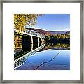 Arch Street Bridge In Autumn Framed Print