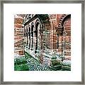 Arches And Cobblestone Framed Print