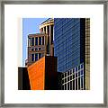 Architectural Stone Steel Glass Framed Print