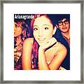 @arianagrande #perfection Framed Print