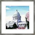 Arkansas Capitol Blossoms Framed Print