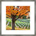 Arlington National Cemetery In Autumn Ii Framed Print