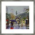 Arlington Street Showers Framed Print