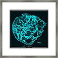 Art Work 236 Jellyfish Blue Framed Print