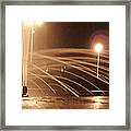 Artesian-well In The Night Framed Print