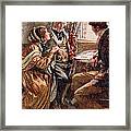 Arthur Clennam Tells The Good News, Illustration For Character Sketches From Dickens Compiled Framed Print