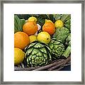 Artichokes Lemons And Oranges Framed Print