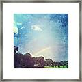 Artistic Edit Of The Double Rainbow In Framed Print