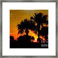 Artistic Florida Sunset Framed Print