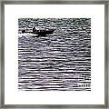 Artistic Patern Destroyed By Boat Framed Print