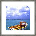 Aruba. Fishing Boat Framed Print