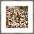 As Perseus Walked Along The People Framed Print