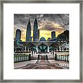 As Syakirin Mosque And Petronas Tower Framed Print
