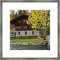 Aspen Chalet - Switzerland Framed Print