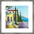 At The Seaside Amalfi Framed Print