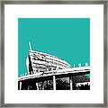 Atlanta Georgia Aquarium - Teal Green Framed Print