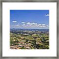 Atop The Bell Tower In San Gimignano Framed Print