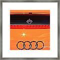 Audi Orange Framed Print