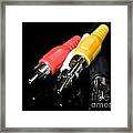 Audio And Video Cables Framed Print