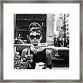 Audrey Hepburn Breakfast At Tiffany's Framed Print