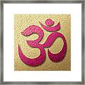 Aum Or Om Symbol Framed Print