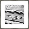 Austin-healey 3000 Mk Ii Hood Emblem -0567bw Framed Print