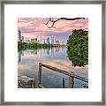 Austin Skyline From Lou Neff Point Framed Print