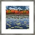 Autumn Across The Pond Framed Print