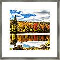 Autumn At  The Lake Framed Print