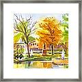 Autumn At The Villa Framed Print