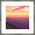 Autumn Blue Ridge Sunrise Framed Print