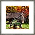 Autumn Cabin Framed Print