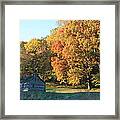 Autumn Cabin Framed Print