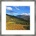 Autumn Color In Colorado Rockies Framed Print