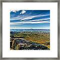 Autumn Colors In The Blue Ridge Mountains Framed Print