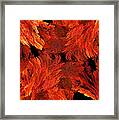Autumn Fire Abstract Framed Print