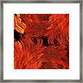 Autumn Fire Abstract Pano 1 Framed Print