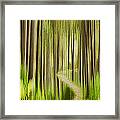 Autumn Forest Abstract Version 3 Framed Print