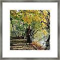 Autumn Glory At The Lakeside Framed Print