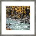 Autumn In Montana's Gallatin Canyon Framed Print